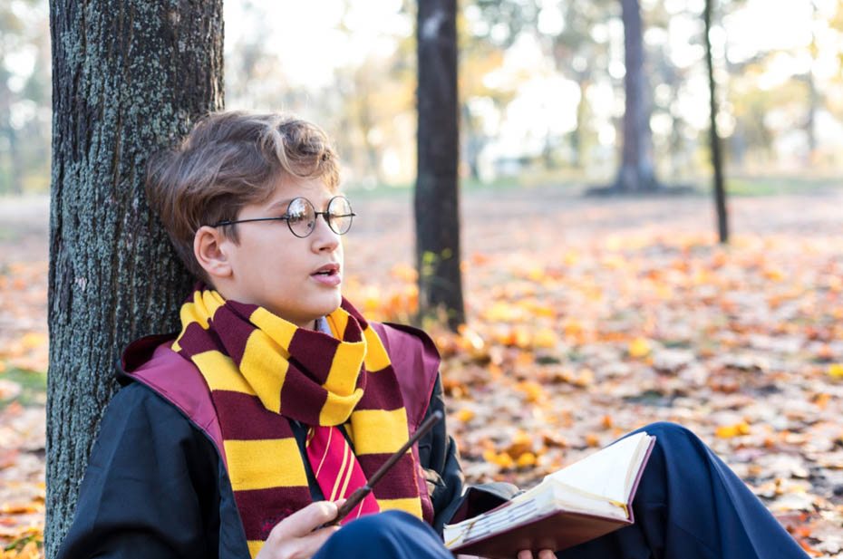 Kid reading